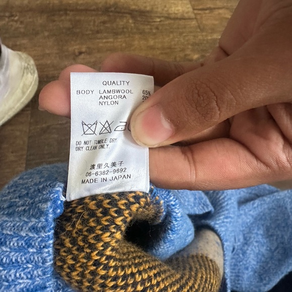 migh-t Kumiko Watari Sugar Glider Knitted Wool Mohair Japanese Sweater Small - Picture 3 of 3